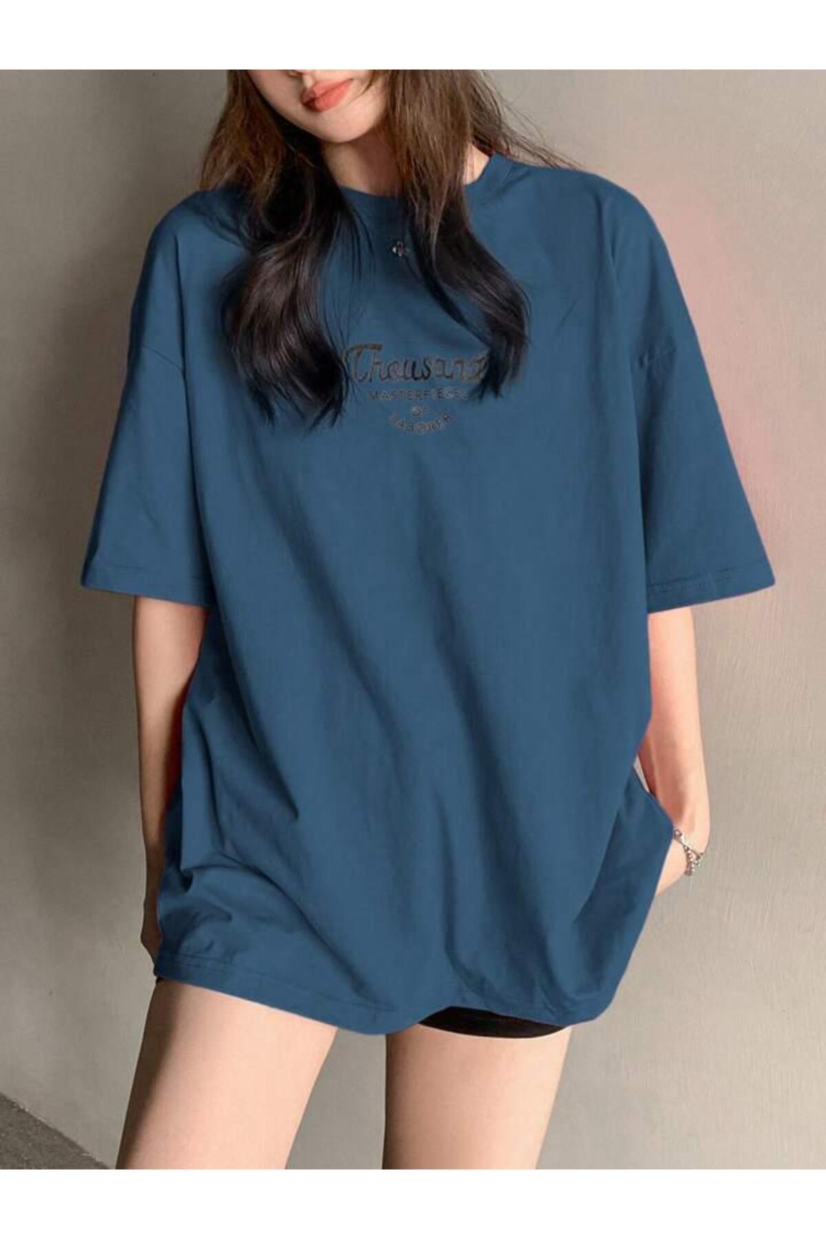 Thousand Baskılı Pamuklu Kısa Kol (Oversize) Tshirt