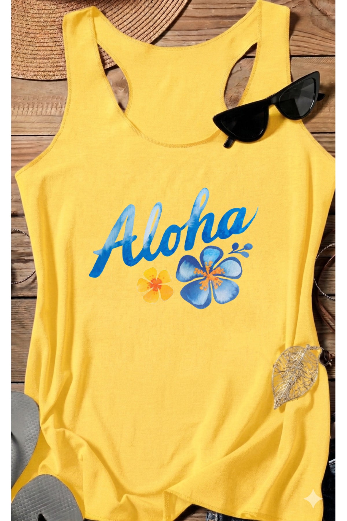 YÜZÜCÜ Model ALOHA Baskılı RELAX Kalıp T-Shirt