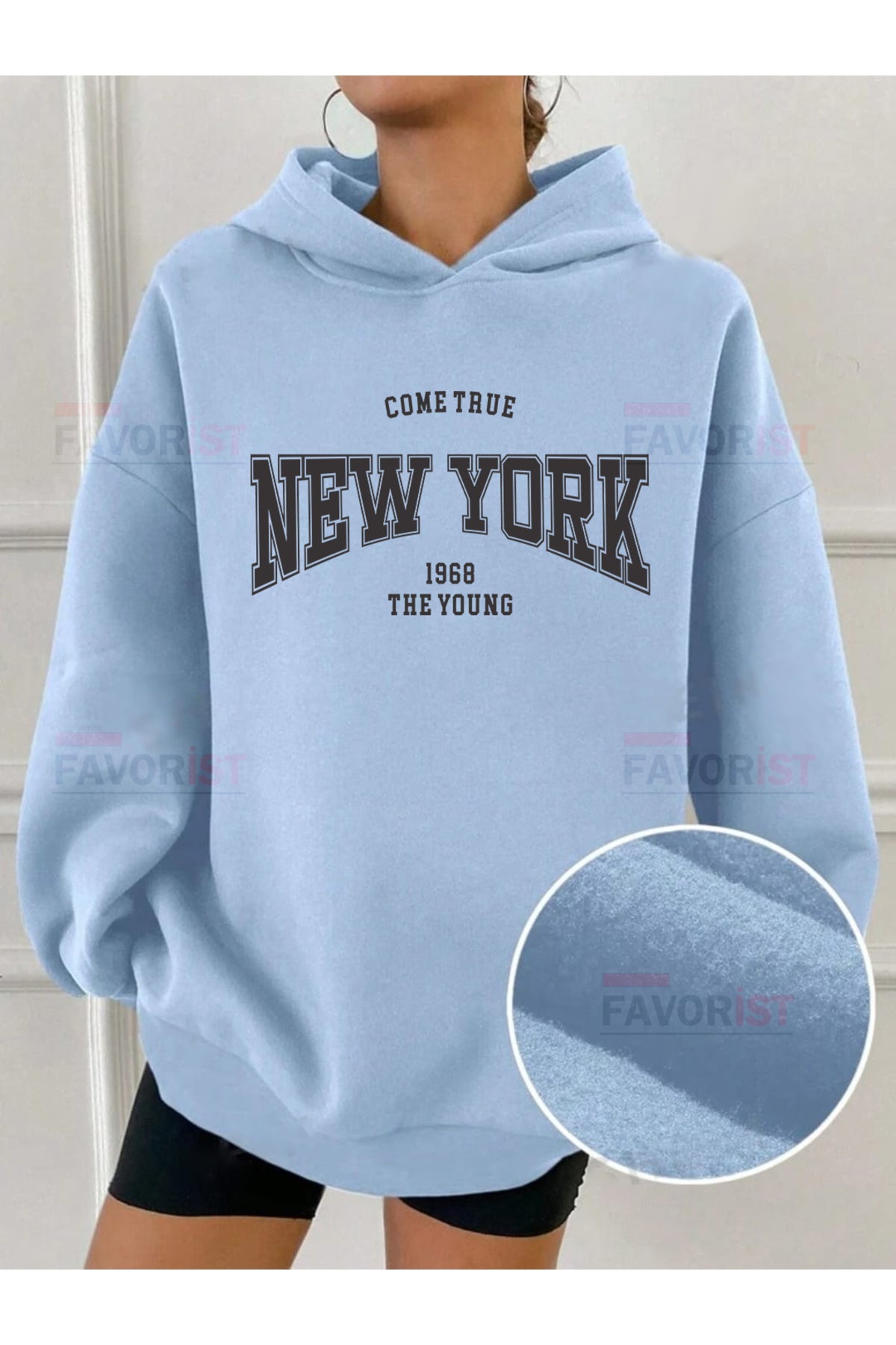 Oversize Kapüşonlu (COME TRUE NEW YORK) Sweatshirt