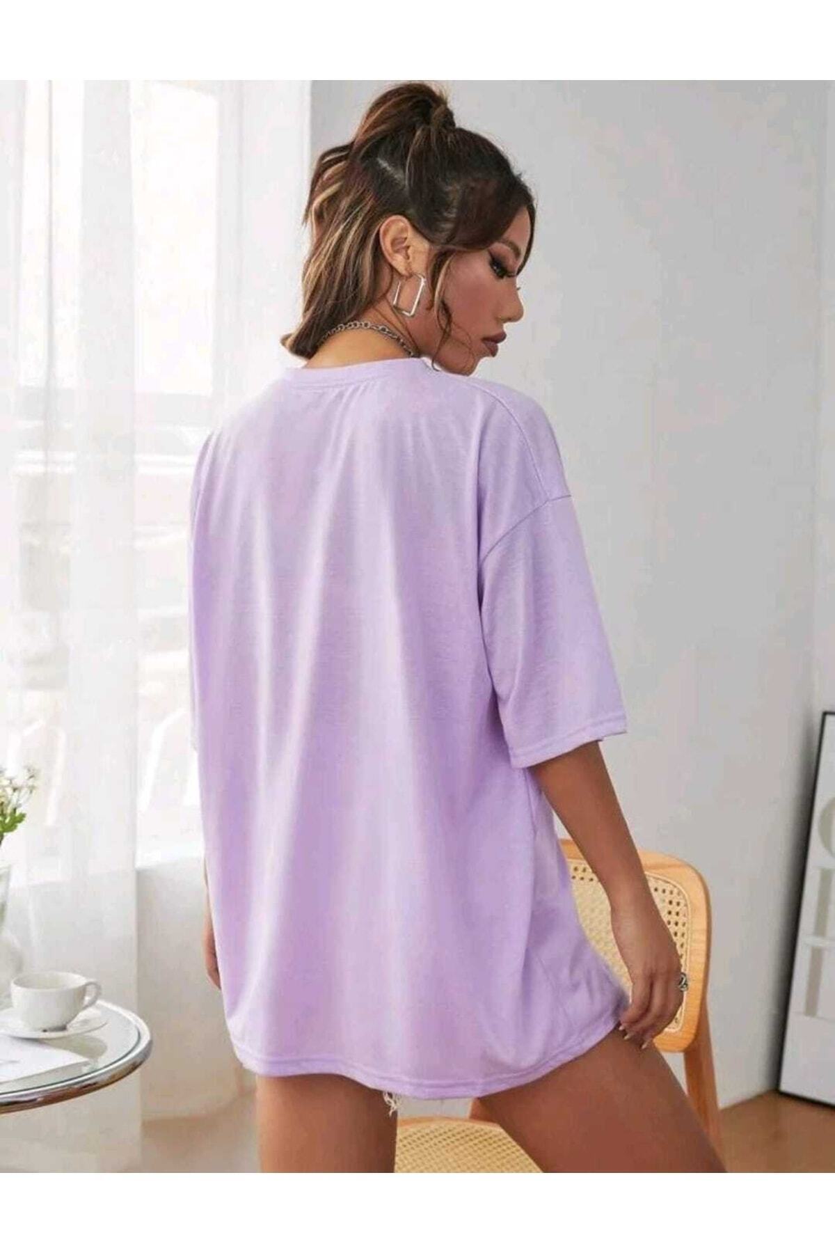 Come True New York Baskılı Oversize Spor Bisiklet Yaka Pamuklu Tshirt