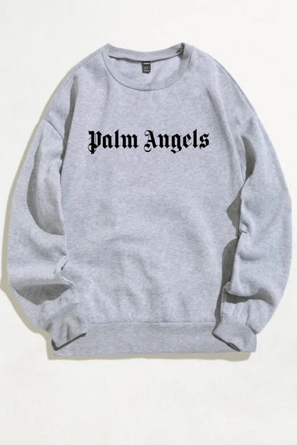 Sweatshirt Palm Angels Baskılı Bisiklet Yaka Unisex