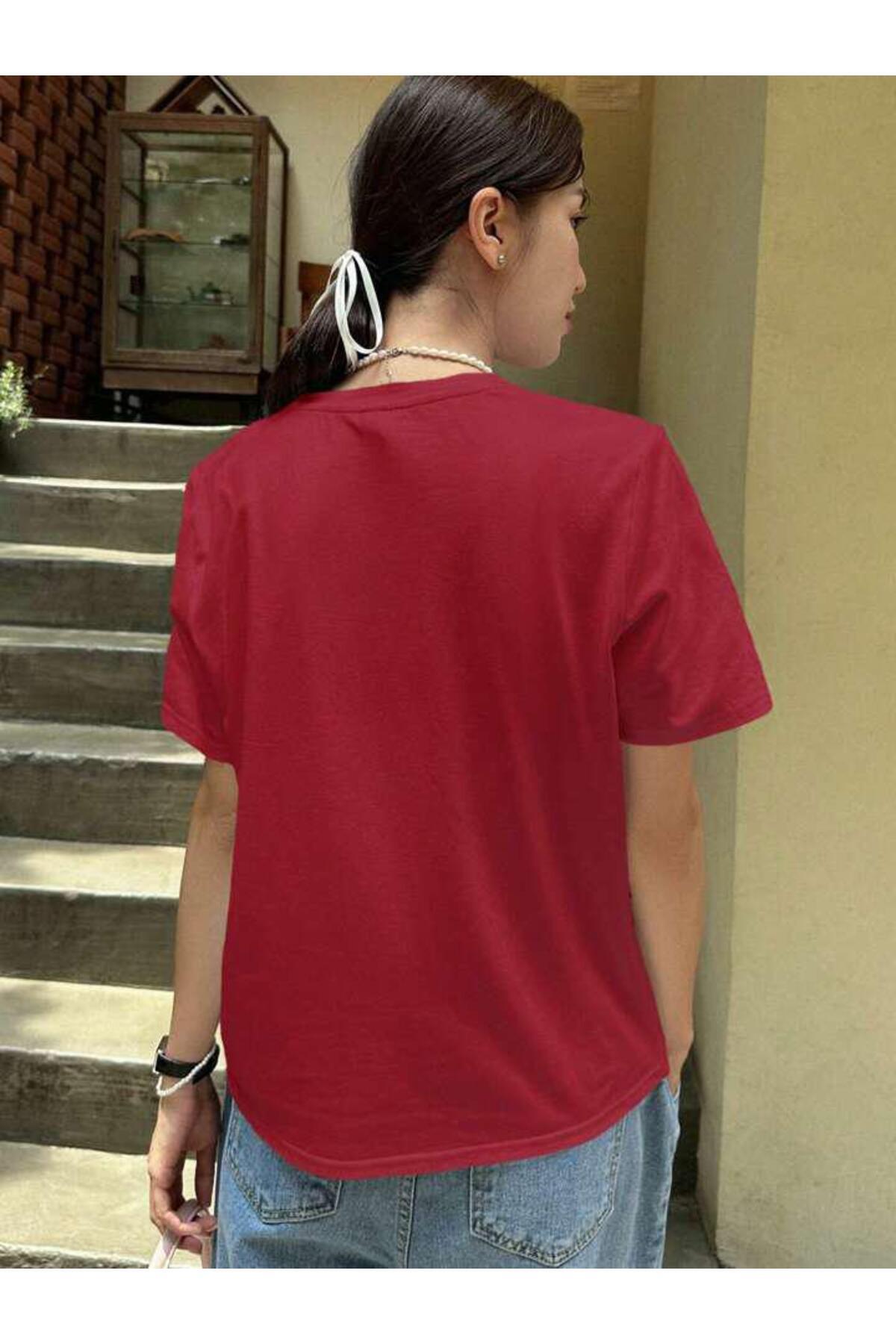 Rahat Kesim  Pamuklu Kısa Kol (Oversize) Tshirt