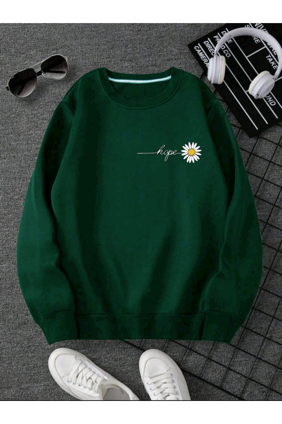 HOPE Papatya Bisiklet Yaka Sweatshirt