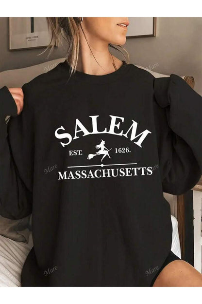 Siyah Karışık Bisiklet Yaka Sweatshirt Koleksiyonu