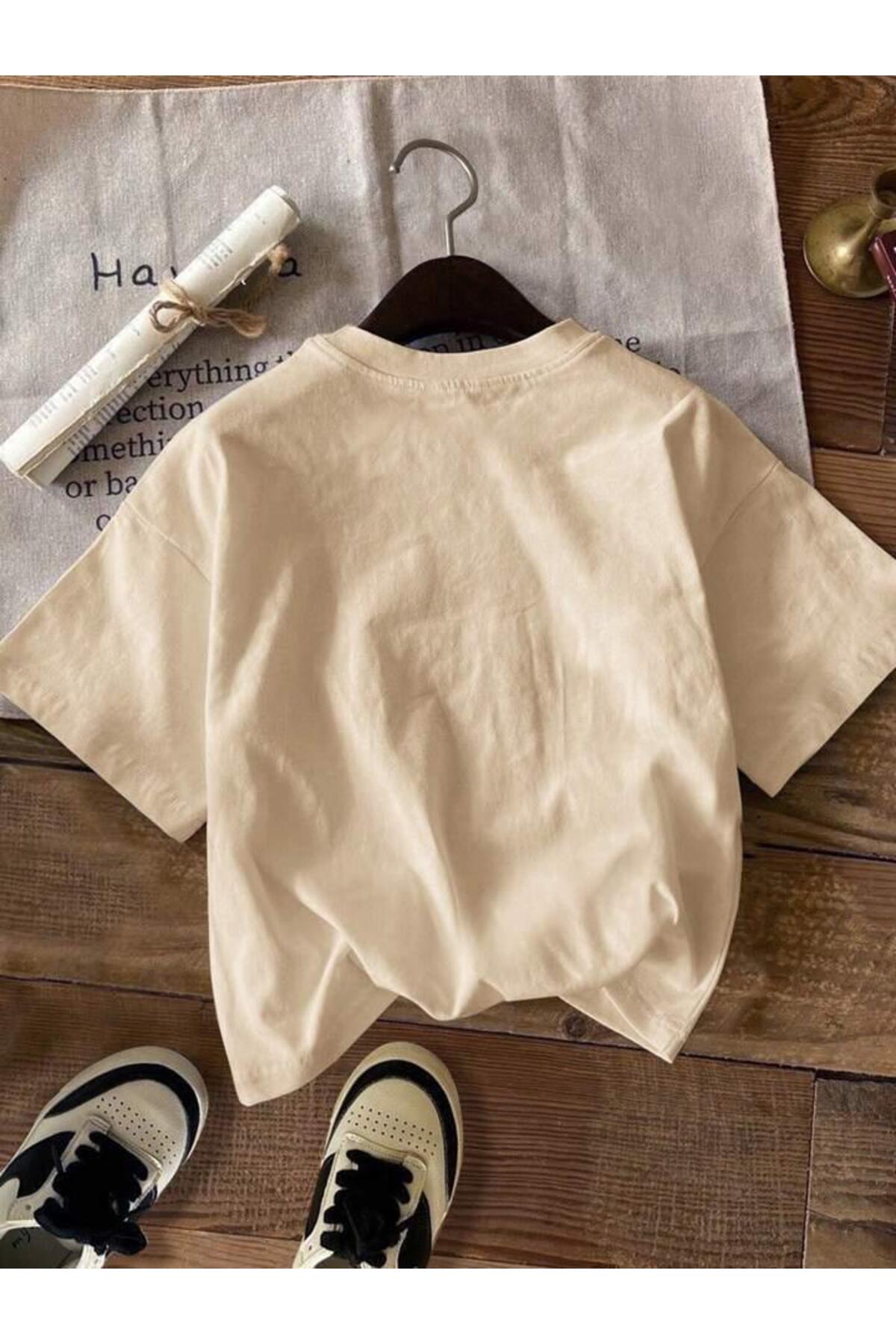 CHICAGO Baskılı Pamuklu Kısa Kol (Oversize) Tshirt