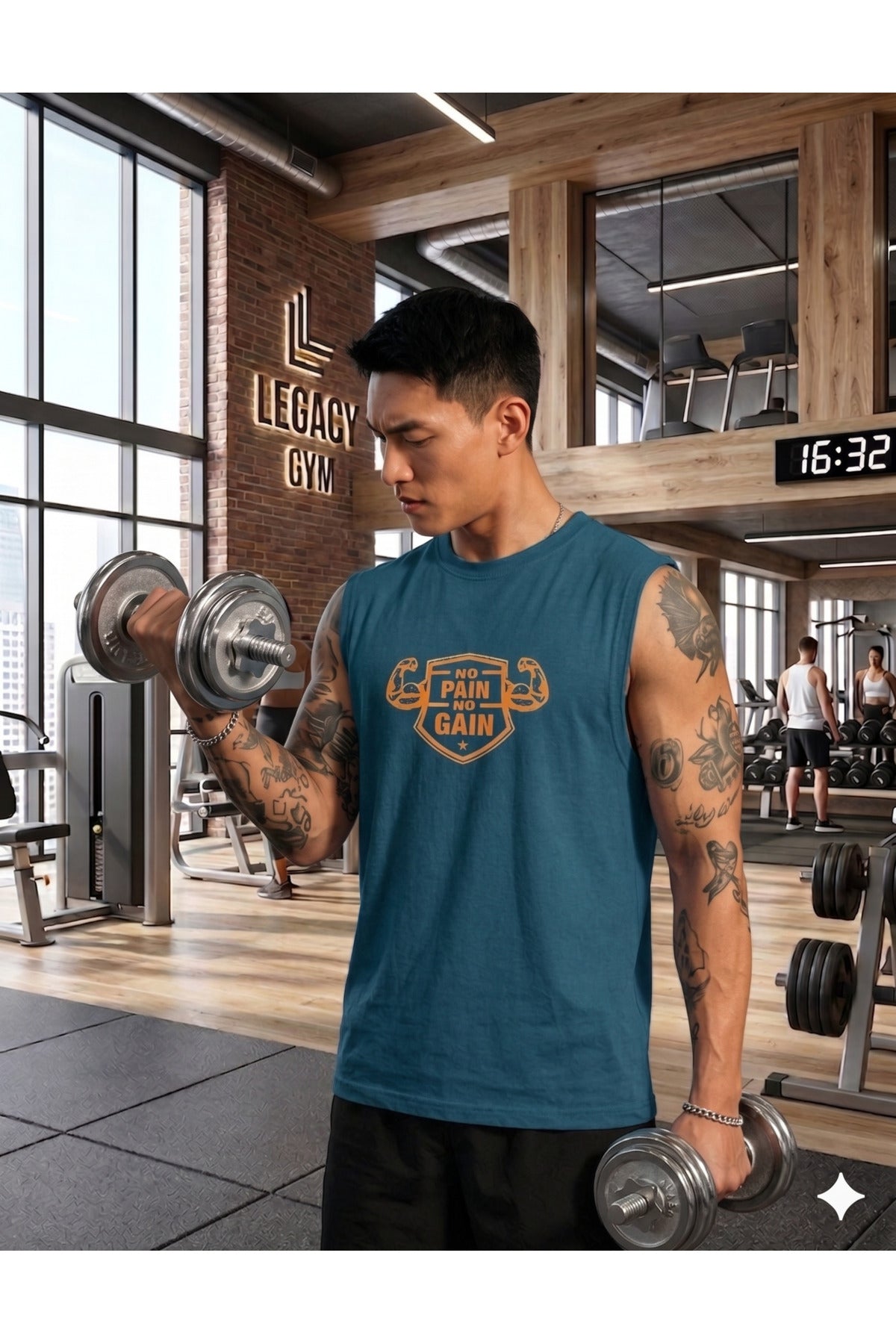 No Paın No Gaın Yıldız SIFIR KOL T-Shirt