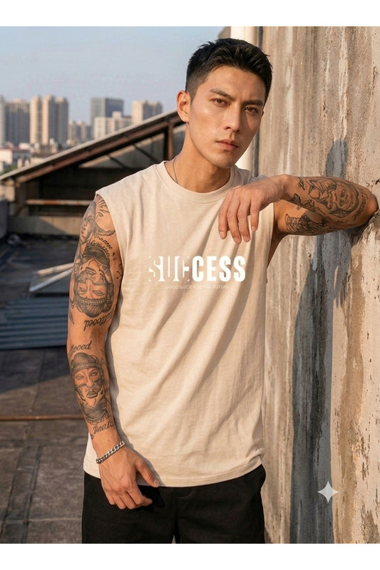 SUCCESS Erkek Sıfır Kol %100 Pamuk Penye