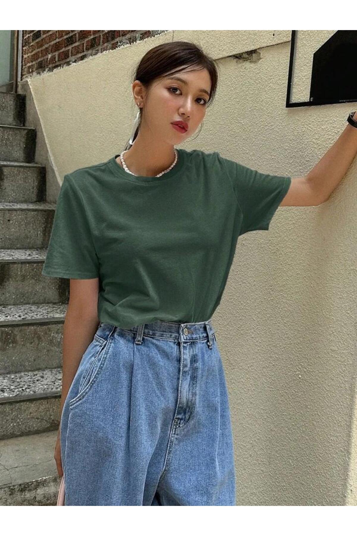 Rahat Kesim  Pamuklu Kısa Kol (Oversize) Tshirt