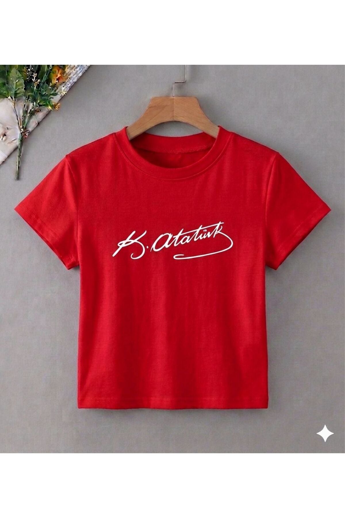 Türk Bayrağı ve ATATÜRK Baskılı Özel Çocuk Tshirt