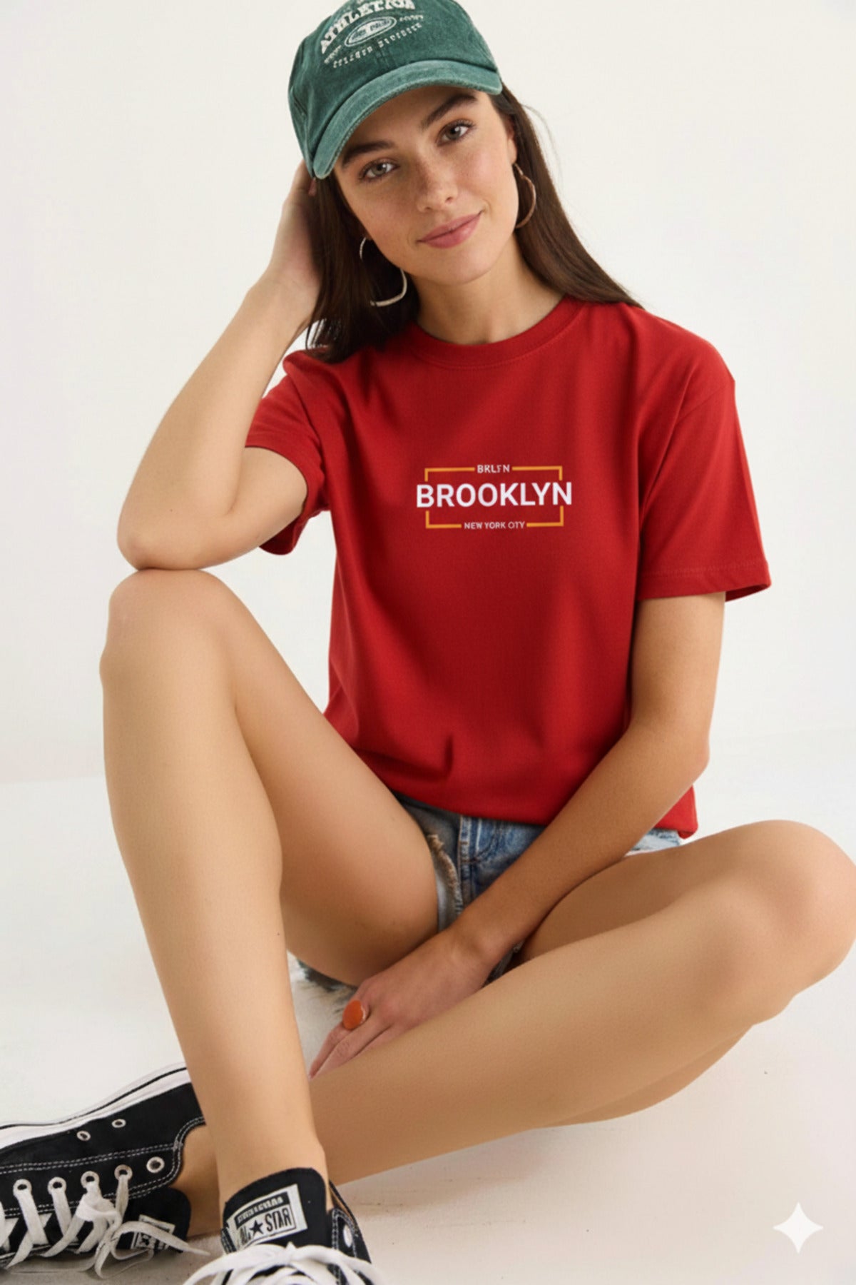 BKLYN Brooklyn Baskılı Regular Kalıp Kadın Yeni Sezon T-Shirt