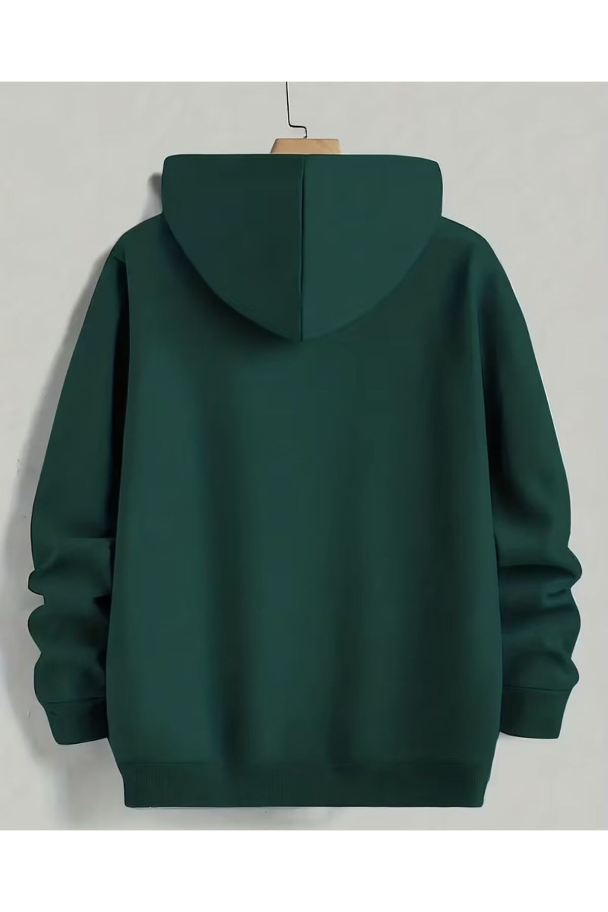 ERKEK KAPÜŞONLU DÜZ BASKISIZ SWEATSHİRT
