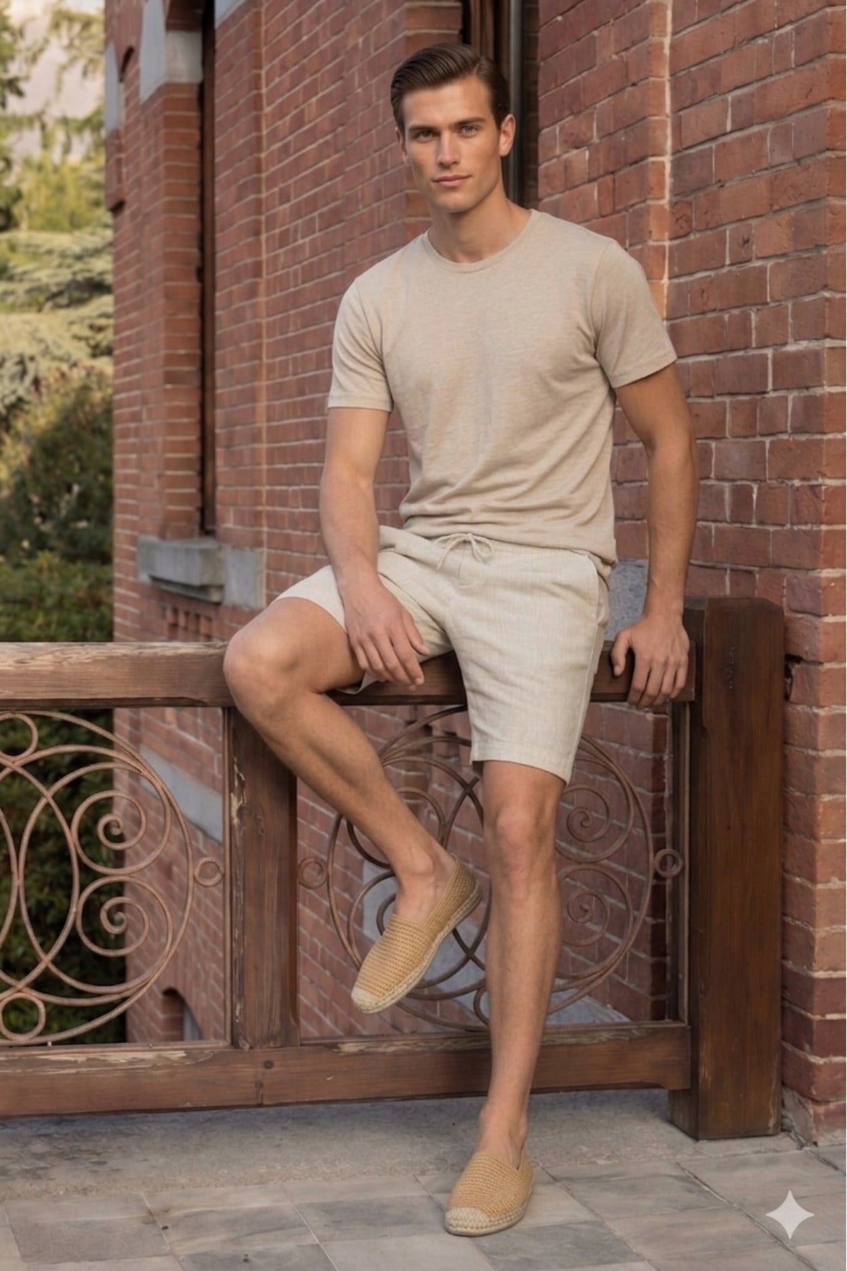 Erkek Slim Fit Dar Kesim Bisiklet Yaka %100 Pamuk Kısa Kollu Tişört (PENYE)
