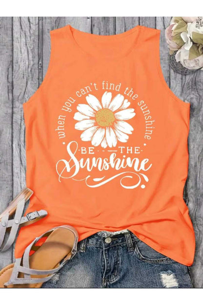 BE THE SUNSHİNE Kadın Pamuklu Kolsuz (Omuzu Açık) Yazlık T-shirt