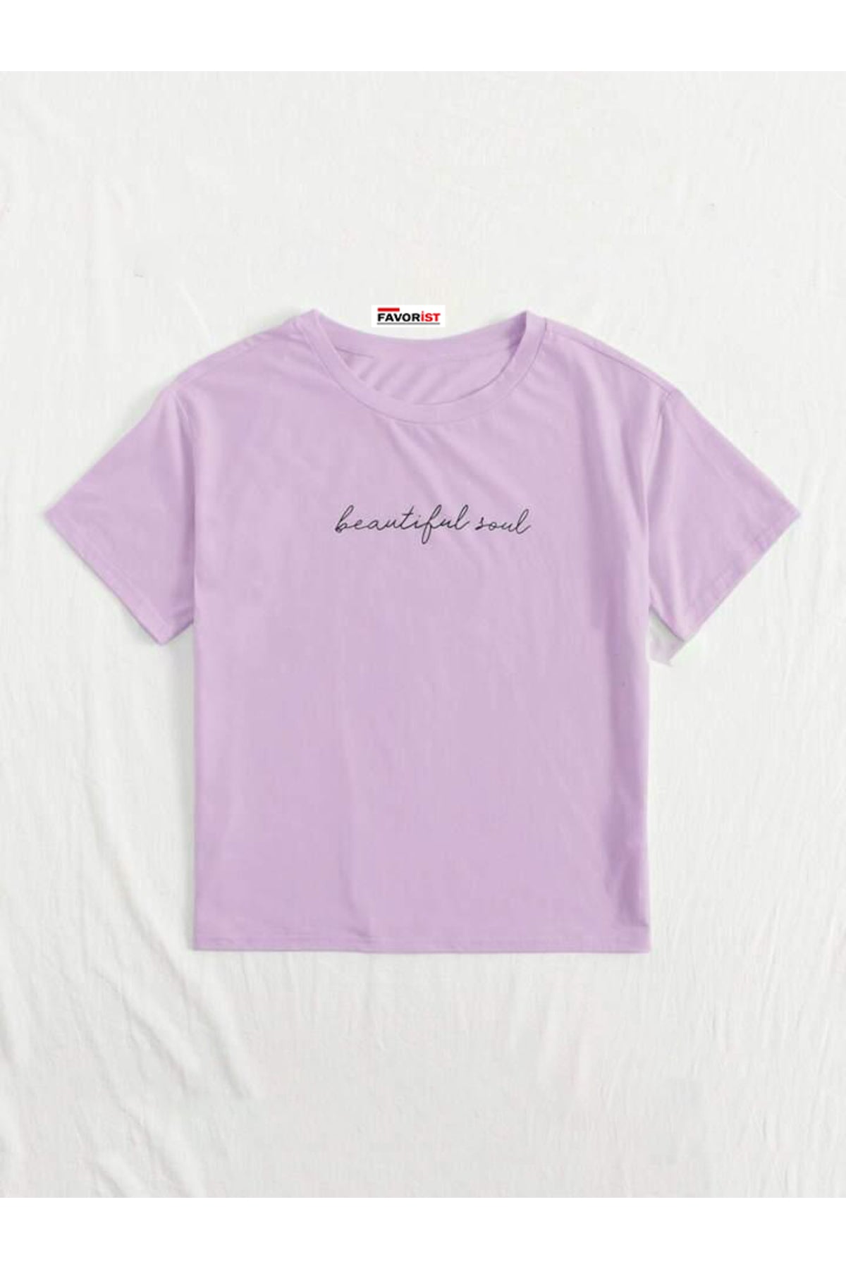 Beautiful Soul Baskılı Oversize Geniş Kalıp Pamuklu T-shirt Unisex