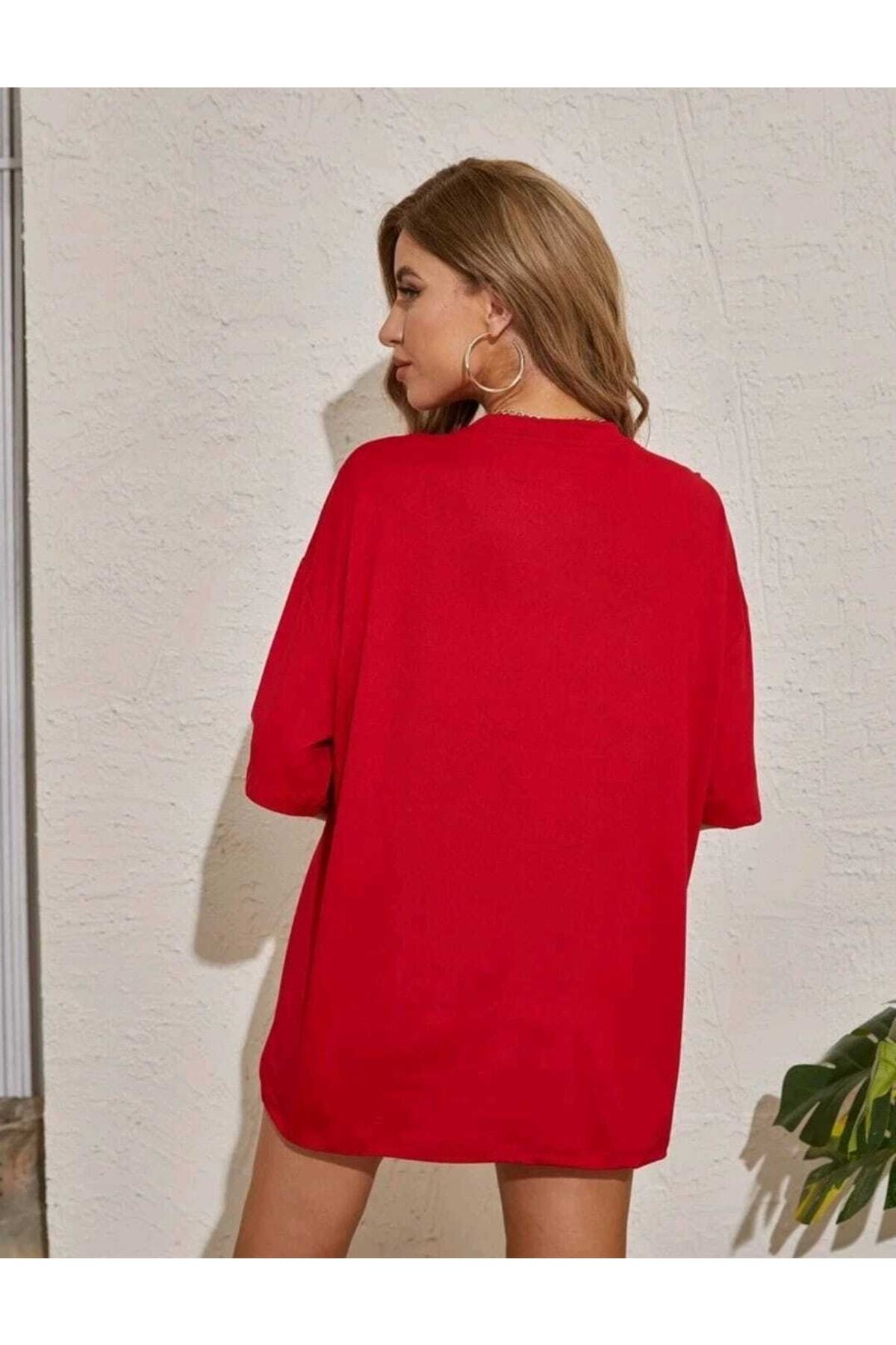 Los Angeles Usa Baskılı Tshirt Oversize Spor Bisiklet Yaka Pamuklu