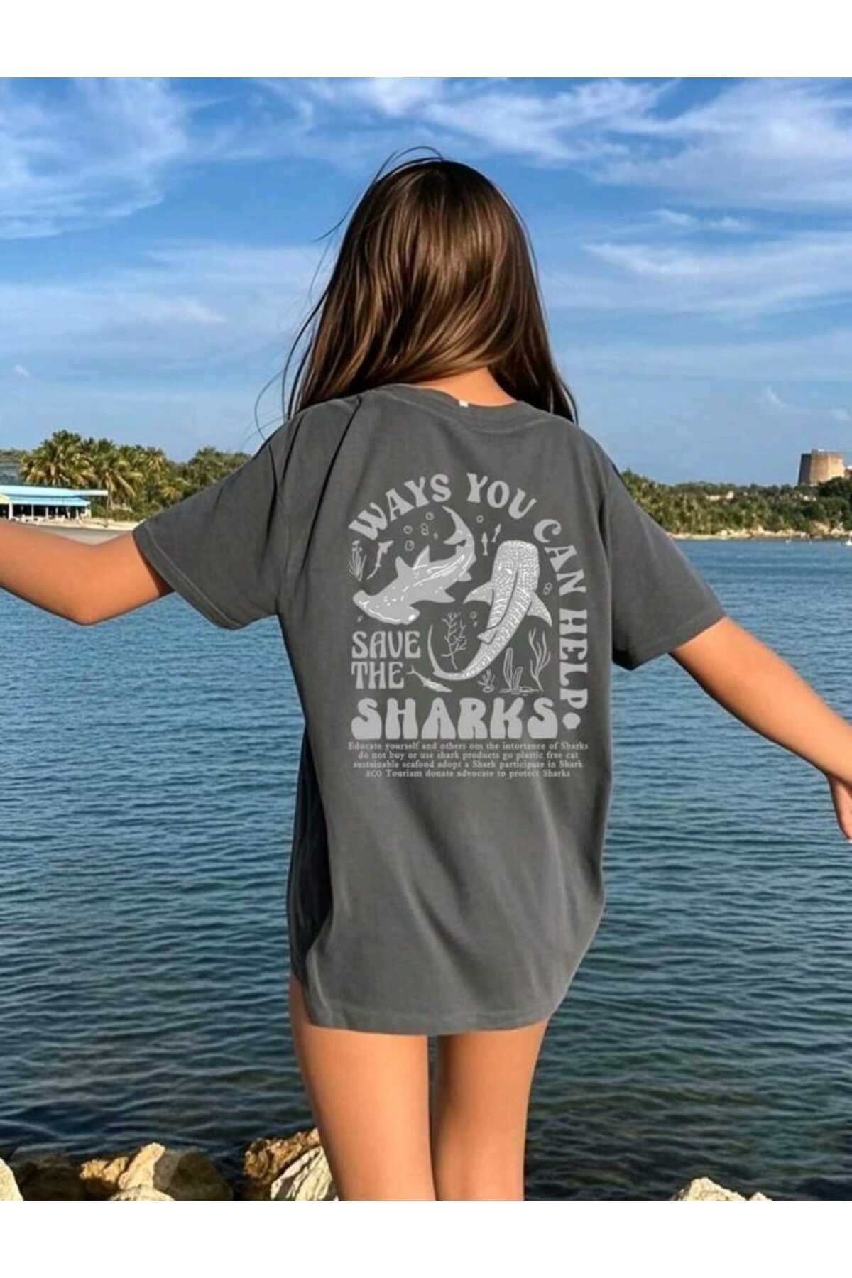YAZ Koleksiyonu SIRT BASKILI Kadın Tshirt