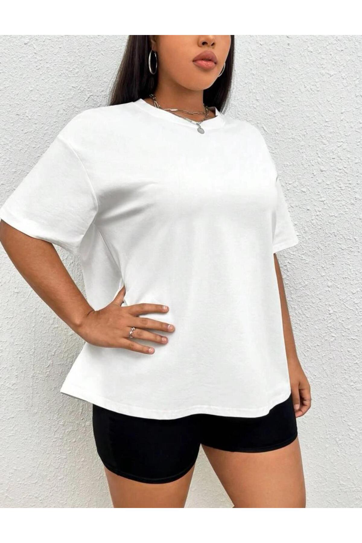 Büyük Beden Geniş Kalıp  Tshirt Serisi ( OVERSİZE-CURVE )Unisex