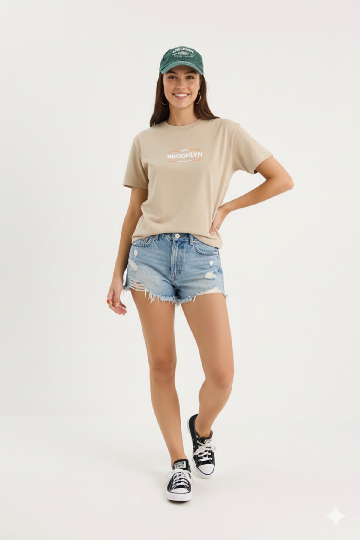 BKLYN Brooklyn Baskılı Regular Kalıp Kadın Yeni Sezon T-Shirt