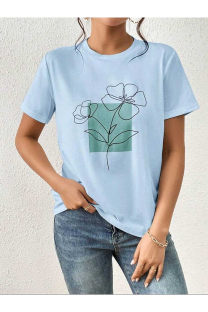 FLORAL Koleksiyonu Kadın Tshirt