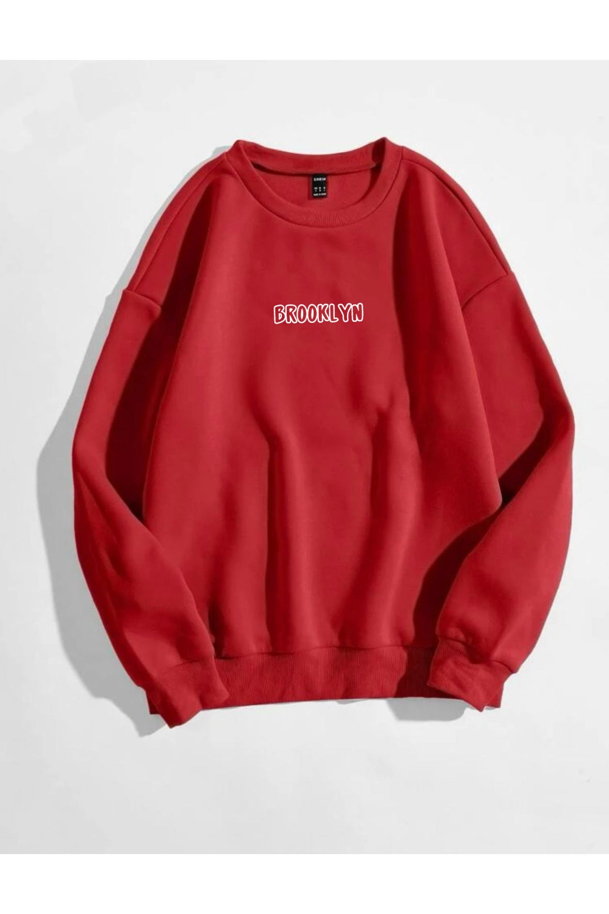 Sweatshirt Baskılı Bisiklet Yaka Unisex
