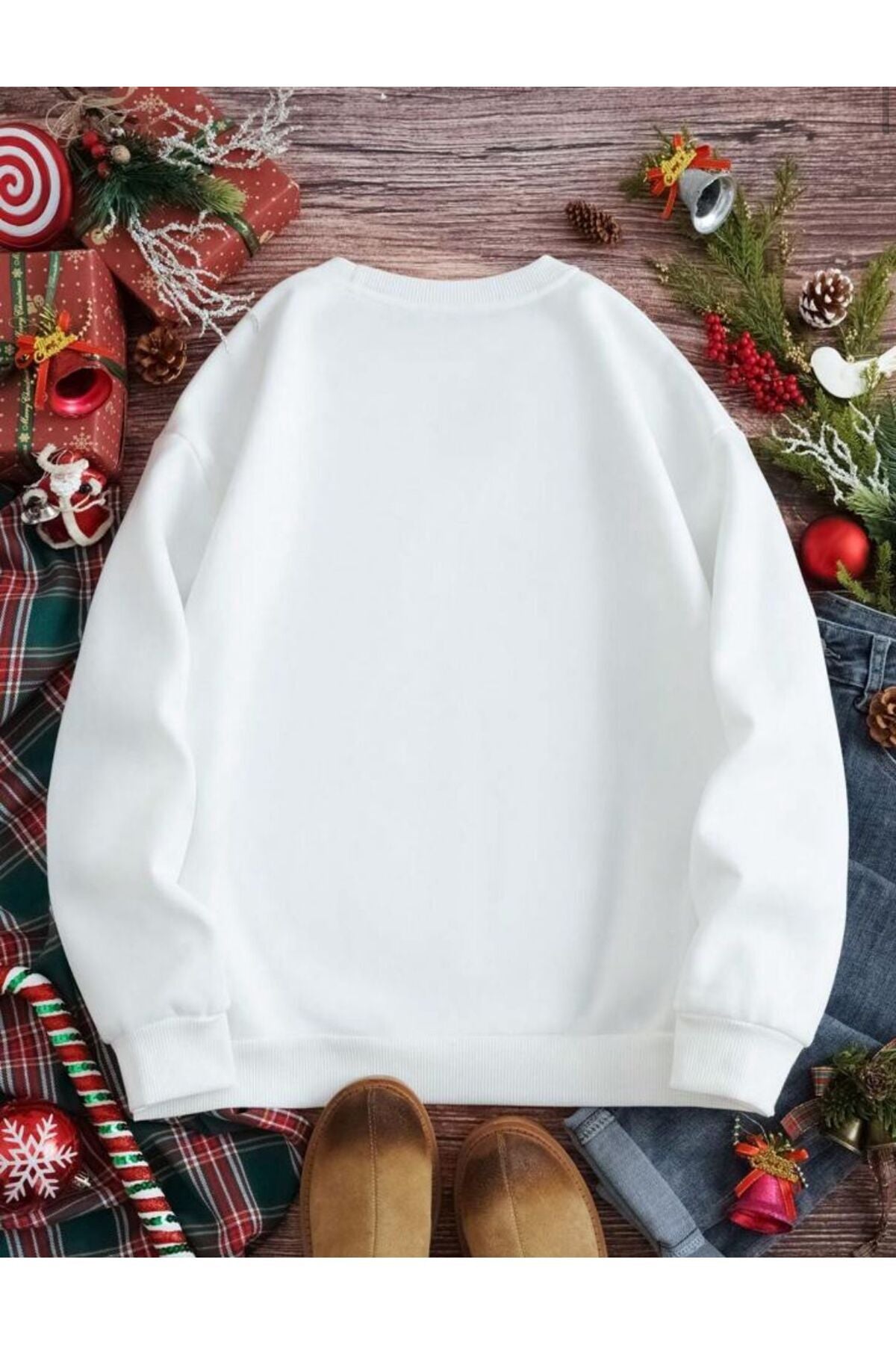 Yılbaşı Özel Seri Unisex Bisiklet Yaka Sweatshirt