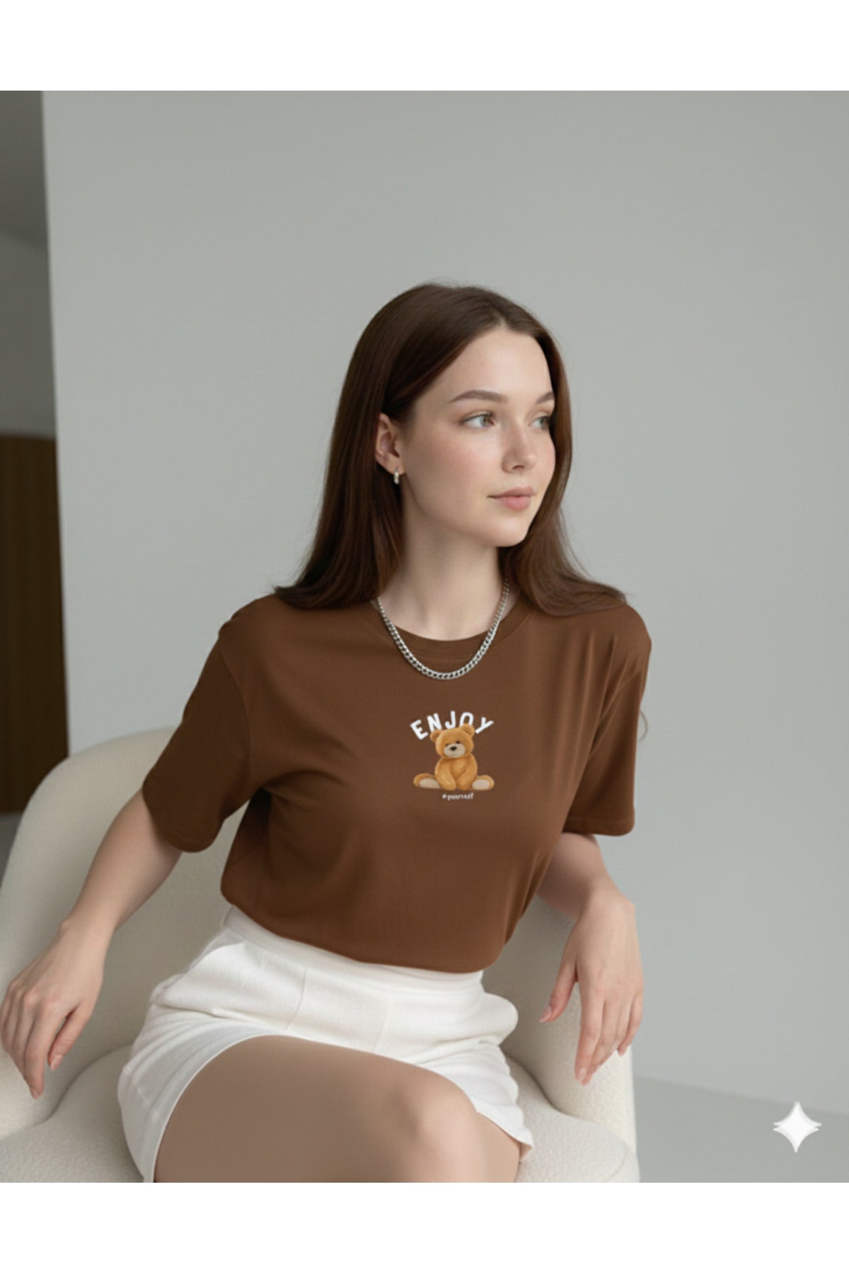ENJOY Ayıcık Kadın T-Shirt