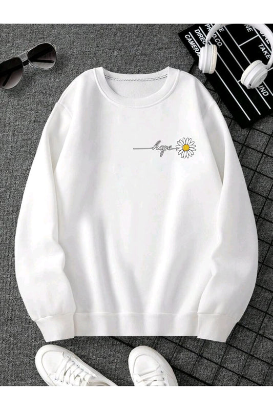 HOPE Papatya Bisiklet Yaka Sweatshirt