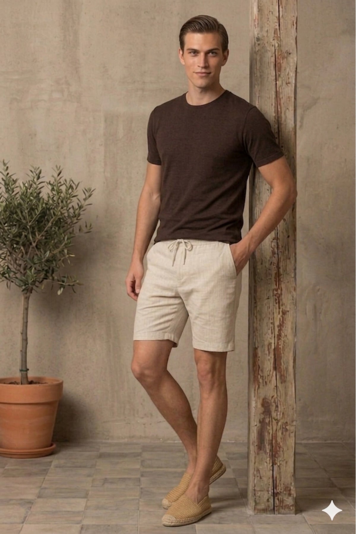 Erkek Slim Fit Dar Kesim Bisiklet Yaka %100 Pamuk Kısa Kollu Tişört (PENYE)