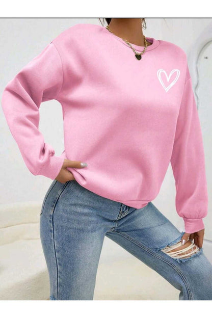 KALP Baskılı Bisiklet Yaka Sweatshirt ( SOFT ) Geniş Kalıp ( Oversize )