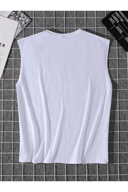 Sıfır Kol Brooklyn Baskılı Yazlık Tshirt