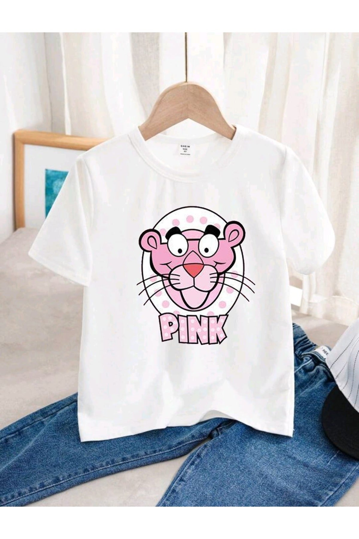 Çocuk Beyaz Tshirt Çeşitli Karışık MİX Baskılı Bisiklet Yaka Pamuklu T-shirt