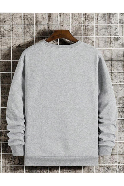 Los Angeles California Baskılı Bisiklet Yaka Pamuklu Sweatshirt