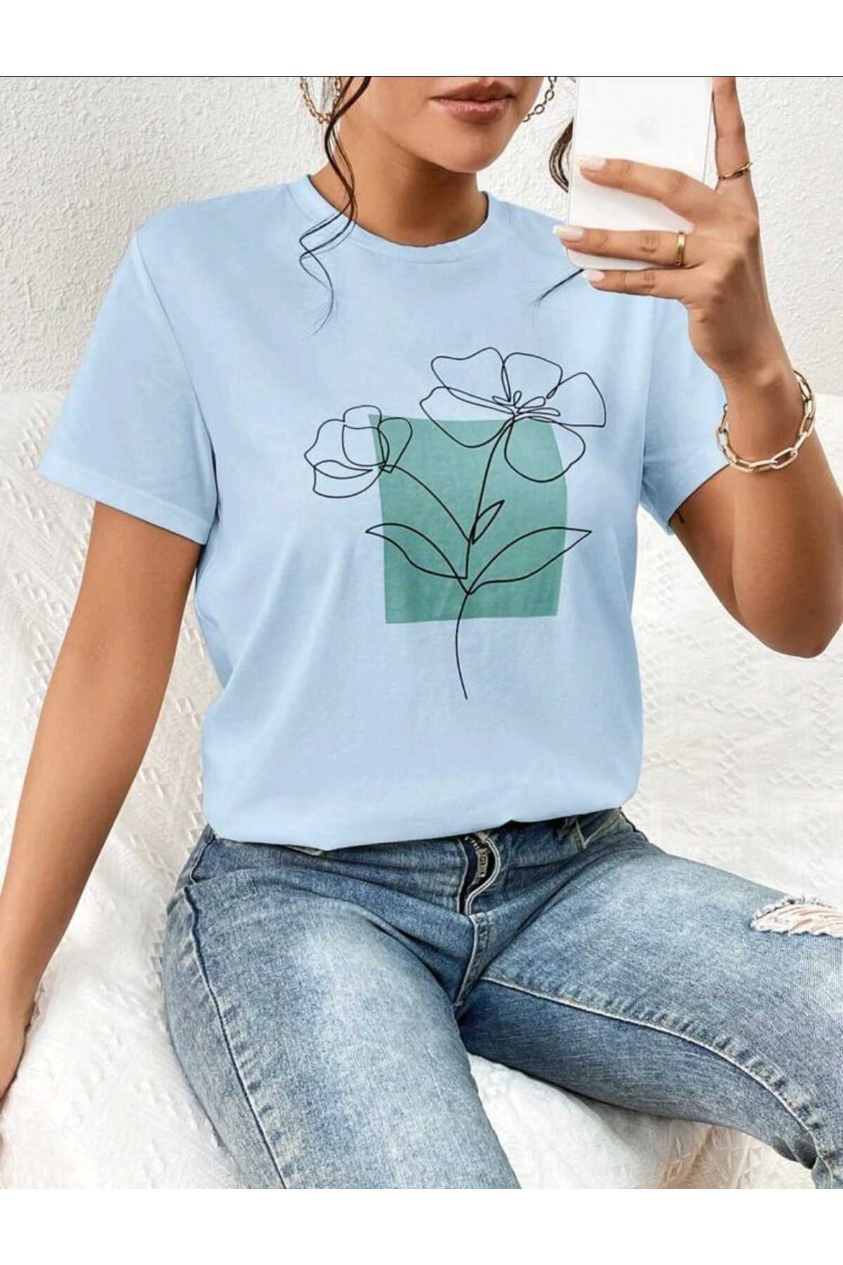 FLORAL Koleksiyonu Kadın Tshirt