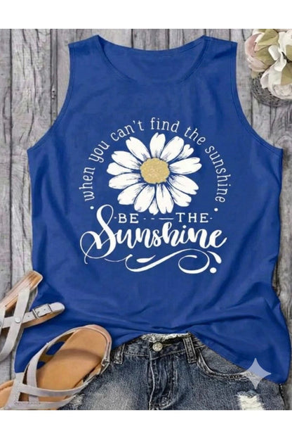 BE THE SUNSHİNE Kadın Pamuklu Kolsuz (Omuzu Açık) Yazlık T-shirt