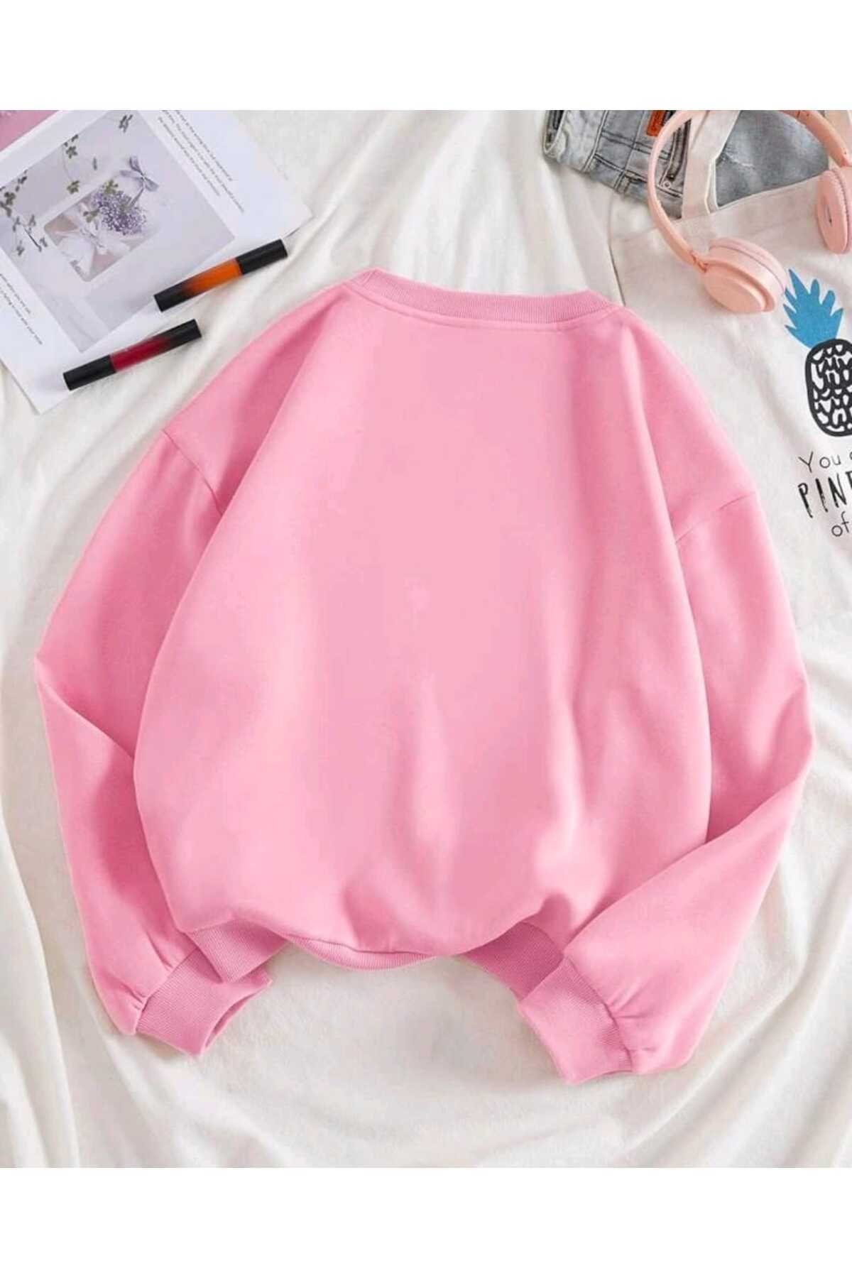 Positive Baskılı Bisiklet Yaka ( SOFT ) Sweatshirt