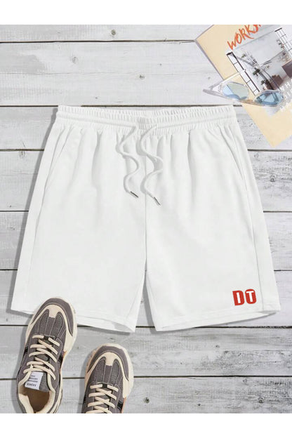 DO IT Baskılı Lastikli Bel Çift Cep Spor Şort