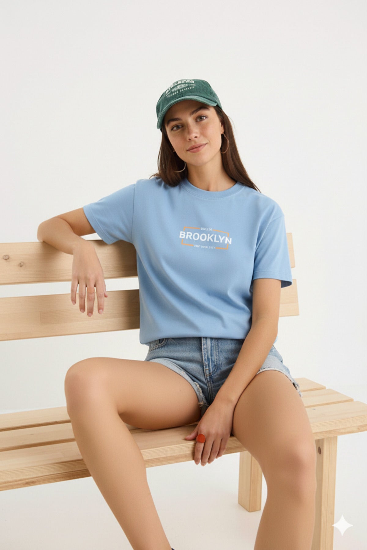 BKLYN Brooklyn Baskılı Regular Kalıp Kadın Yeni Sezon T-Shirt