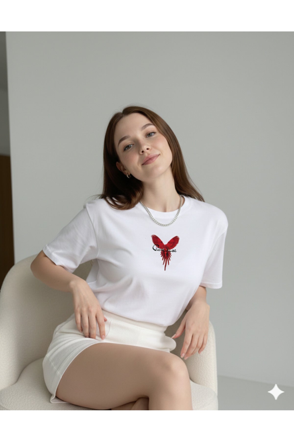 PARADİSE Kadın Bisiklet Yaka Regular Kalıp T-shirt
