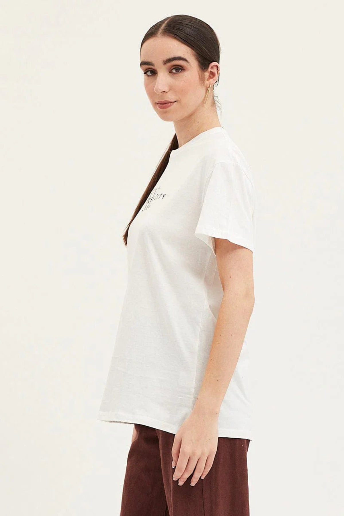 NEW YORK CITY Nyc Baskılı Unisex Kısa Kol Oversize Tshirt