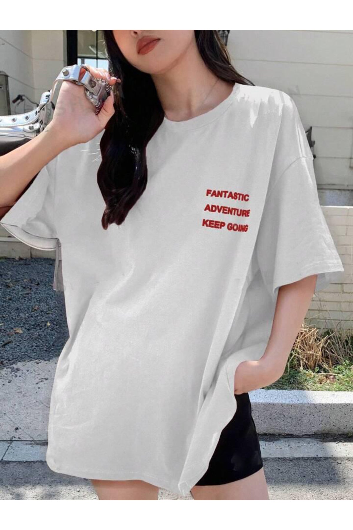 FANTASTIC Pamuklu Kısa Kol (Oversize) Tshirt