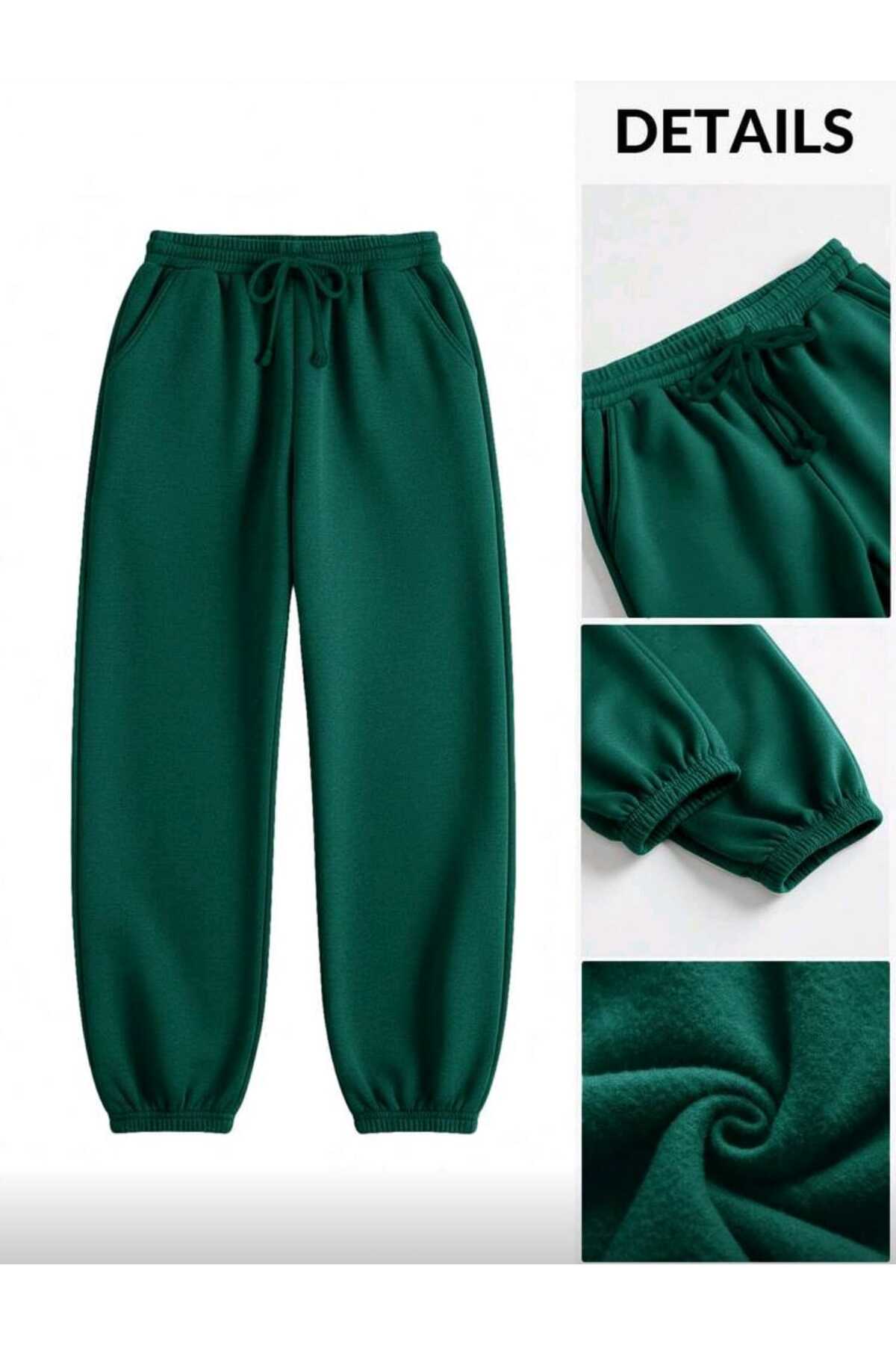 Soft Eşofman Altı Paçası Lastikli Şardonlu Unisex
