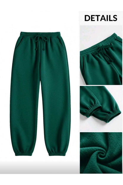 Soft Eşofman Altı Paçası Lastikli Şardonlu Unisex