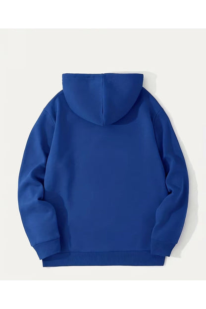 ERKEK KAPÜŞONLU DÜZ BASKISIZ SWEATSHİRT
