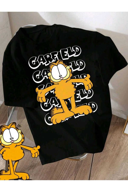 Çocuk Karışık Baskılı Bisiklet Yaka Pamuklu T-shirt