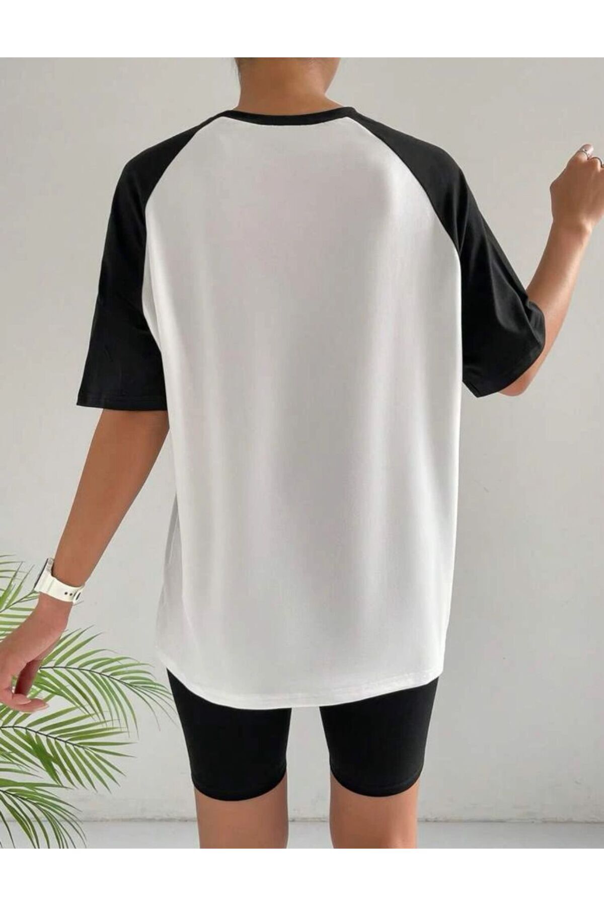Raglan Sleeve ( Reglan Kol ) Pamuklu Geniş Kalıp Spor T-SHİRT