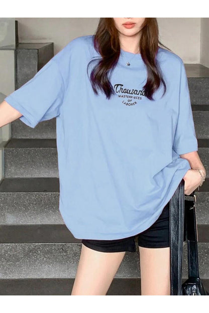 Thousand Baskılı Pamuklu Kısa Kol (Oversize) Tshirt
