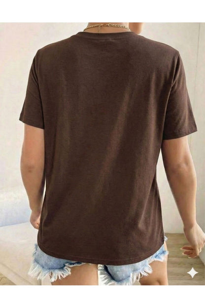 Kalp Baskılı Kadın Tshirt