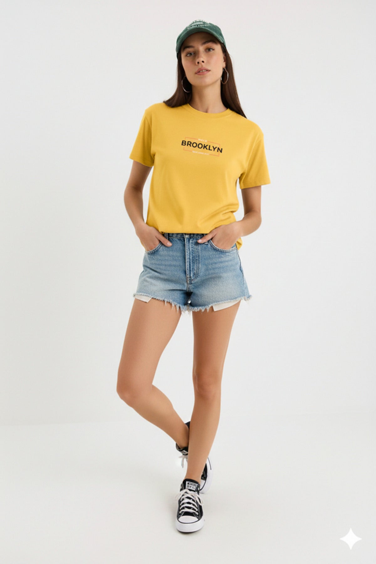 BKLYN Brooklyn Baskılı Regular Kalıp Kadın Yeni Sezon T-Shirt