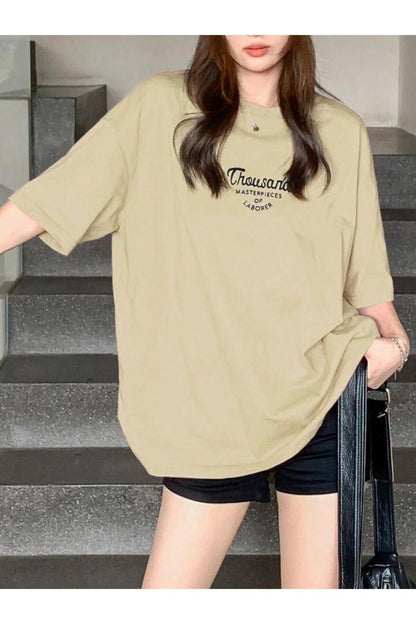 Thousand Baskılı Pamuklu Kısa Kol (Oversize) Tshirt