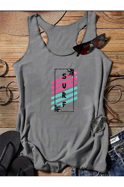 SURF Yüzücü Kadın Atlet Tshirt
